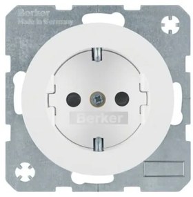 Πρίζα Σούκο Ασφαλείας Λευκό R.1/R.3 Berker R.3 41232089 Hager-41232089-Λευκό 41232089