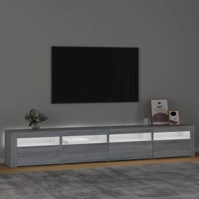 Έπιπλο Τηλεόρασης με LED Γκρι Sonoma 240x35x40 εκ. - Γκρι