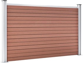 vidaXL Πάνελ Περίφραξης Καφέ 180 x 105 εκ. από WPC
