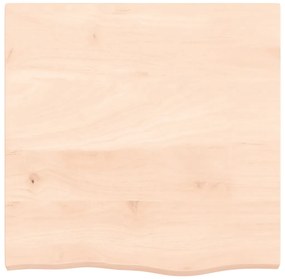 vidaXL Ράφι Τοίχου 60x60x(2-4) εκ. από Ακατέργαστο Μασίφ Ξύλο Δρυός
