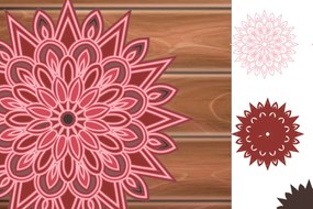 Intra απο ξύλο plywood 3mm-4mm πάχος 3D Multilayer Mandala Δίασταση 30x30 cm INTRAFABR-14904531