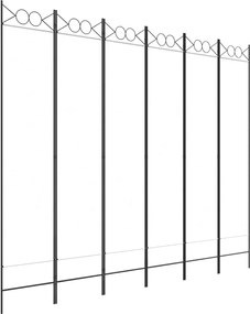 vidaXL Διαχωριστικό Δωματίου με 6 Πάνελ Λευκό 240x200 εκ. από Ύφασμα