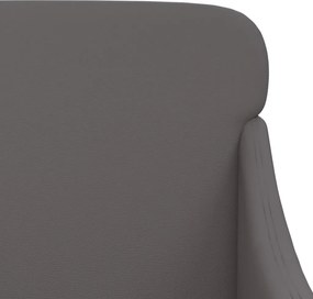 vidaXL Πάγκος Γκρι 110x76x80 εκ. από Συνθετικό Δέρμα