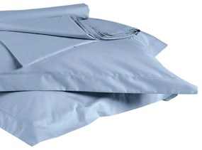 Σεντόνι True Col 07A Με Λάστιχο Coral Blue Kentia Double 140x200cm 100% Cotton Foam