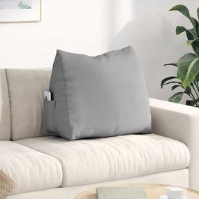 vidaXL Μαξιλάρι Πλάτης Σκίουρος Γκρί 60 x 50 x 20 cm ύφασμα