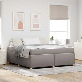 vidaXL Σκελετός Κρεβατιού Άλλο Taupe 180 x 200 cm ύφασμα