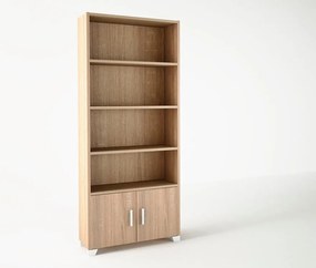 Βιβλιοθήκη σε χρώμα δρυς 75x30x180