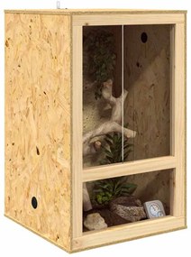 vidaXL Terrarium Καφέ 50 x 50 x 80 cm OSB