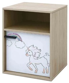 UNICORN ΚΟΜΟΔΙΝΟ SONOMA ΜΕ PATTERN 44,5x36xH55cm 09-1219