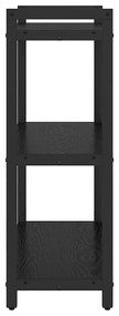 vidaXL Βιβλιοθήκη Μαύρη δρυς 60 x 30 x 83 εκ Επεξεργασμένο ξύλο