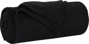 vidaXL Ριχτάρια 24 pcs Μαύρο 240 x 220 cm Μαλλί