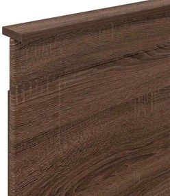 vidaXL Κεφαλάρι με κεφαλάρι Καφέ δρυς 100 cm Επεξεργασμένο ξύλο