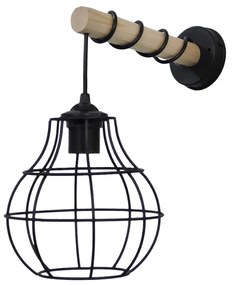 Απλίκα Τοίχου Heronia Fun Black 31-1315