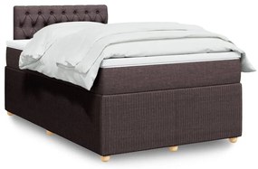 ΚΡΕΒΑΤΙ BOXSPRING ΜΕ ΣΤΡΩΜΑ ΣΚΟΥΡΟ ΚΑΦΕ 120X200 ΕΚ. ΥΦΑΣΜΑΤΙΝΟ 3287433