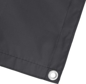 vidaXL Οθόνη Μπαλκονιού Μαύρο 110 x 600 εκ Ύφασμα Όξφορντ