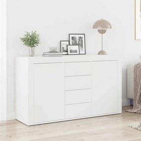 vidaXL Πλαϊνό γραφείο Λευκό 120 x 36 x 69 εκ Επεξεργασμένο ξύλο