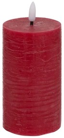 Διακοσμητικό Κερί LED Molia Atmosphera με διαστάσεις 7x7x15cm - Red