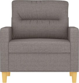 vidaXL Πολυθρόνα Taupe 60 εκ. Υφασμάτινη