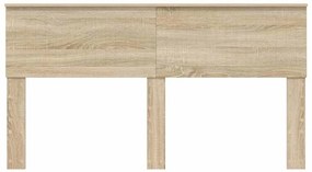 vidaXL Κεφαλάρι με κεφαλάρι Δρύς Sonoma 160 cm Επεξεργασμένο ξύλο