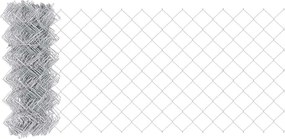 vidaXL Φράχτης αλυσίδας Ασημί 10 x 0,4 m Γαλβανισμένος χάλυβας