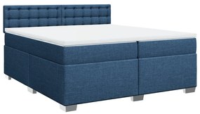 ΚΡΕΒΑΤΙ BOXSPRING ΜΕ ΣΤΡΩΜΑ ΜΠΛΕ 200X200 ΕΚ. ΥΦΑΣΜΑΤΙΝΟ 3288315