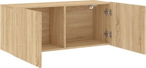 vidaXL Ντουλάπι Τοίχου Τηλεόρασης Sonoma Δρυς 100 x 30 x 41 εκ.