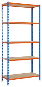 Ράφια Simon Rack Maderclick 5/400 750 kg Μέταλλο 5 Ράφια τσιπ - ματ (180 x 90 x 40 cm)