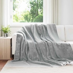 vidaXL Κουβέρτα Γκρι 220 x 240 cm Μαλλί