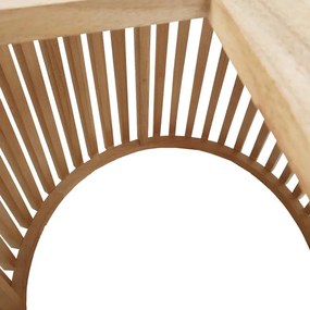 Τραπέζι Kenda mindi ξύλο σε φυσική απόχρωση Φ150x75εκ 150x150x75 εκ.