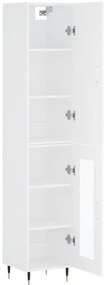 vidaXL Ντουλάπι Λευκό 34,5 x 34 x 180 εκ. από Επεξεργασμένο Ξύλο