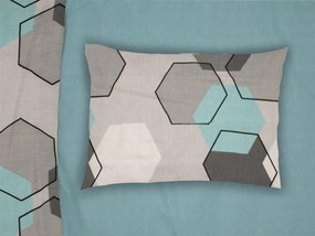 Μαξιλαροθήκη Φάκελος Polycotton 50x70εκ. Hexagon 395 Grey Dimcol