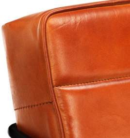 vidaXL Πολυθρόνα Ταμπά από Γνήσιο Δέρμα