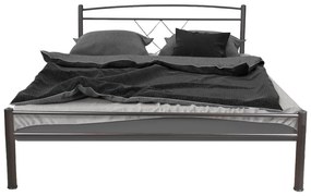 Κρεβάτι Μεταλλικό Emily Λευκό, 160x190 εκ.