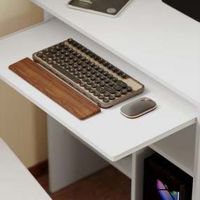 Γραφείο υπολογιστή, Γραφείο, Νοοπάν, Μέταλλο, 80 x 45 x 75 cm, Λευκό