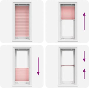 vidaXL Πλισέ Στόρι Ροζ 55x100 εκ. Πλάτος Υφάσματος 54,4 εκ. Πολυεστέρας