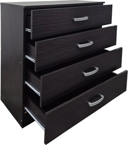 Συρταριέρα Athos pakoworld σε wenge απόχρωση 80x40x79εκ