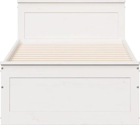 vidaXL Σκελετός Κρεβατιού Χωρ. Στρώμα +Κεφαλάρι 90x190 εκ Μασίφ Πεύκο