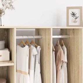 vidaXL Ράβδος Ντουλάπας 12 pcs Ασημί 764 x 15 x 29 mm