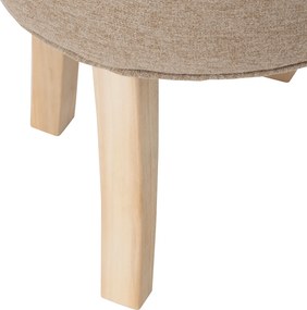 Σκαμπό (Φ35x35.2) A-S Adriel Beige 121361T