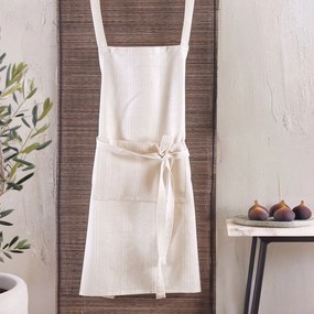 Ποδιά Ολόσωμη Agni Beige Ρυθμός 60x85cm 100% Cotton