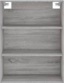 vidaXL Ντουλάπι Γκρι Sonoma 69,5 x 34 x 180 εκ. Επεξεργασμένο Ξύλο