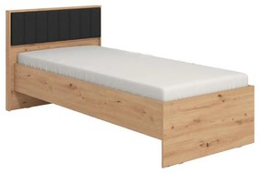 Ξύλινο Κρεβάτι Varadero 90 Plus Artisan Oak - Γκρί 90x200 εκ. 105x206x92 εκ.