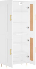 vidaXL Ντουλάπι Λευκό 69,5x34x180 εκ. από Επεξεργασμένο Ξύλο