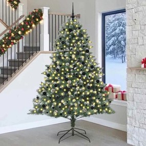 vidaXL Τεχνητό Χριστουγεννιάτικο Δέντρο με 300 LED Πράσινο 240 cm