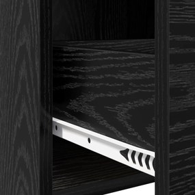 vidaXL Κομοδίνα 2 τμχ. Μαύρη Δρυς 40 x 30 x 60 cm Επεξεργασμένο Ξύλο