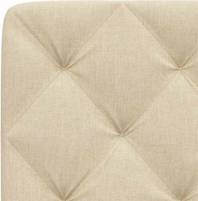vidaXL Μαξιλάρι για Κεφαλάρι Κρεμ 90 εκ. Υφασμάτινο
