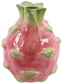 Βάζο Dragon Fruit 013.819104 Φ21,4x27,3cm Red-Green Κεραμικό