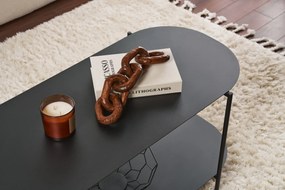 Τραπεζάκι Σαλονιού Μαύρο SHB 100x51x45