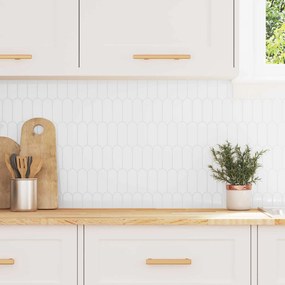 vidaXL Διακοσμητικά Αυτοκόλλητα 10 pcs Λευκό 30 x 30 x 0,8 εκ