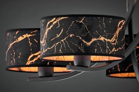 Κρεμαστό Πολύφωτο Arthur Φ75cm Μαύρο